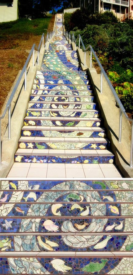 San Francisco's Tiled Steps - สหรัฐอเมริกา