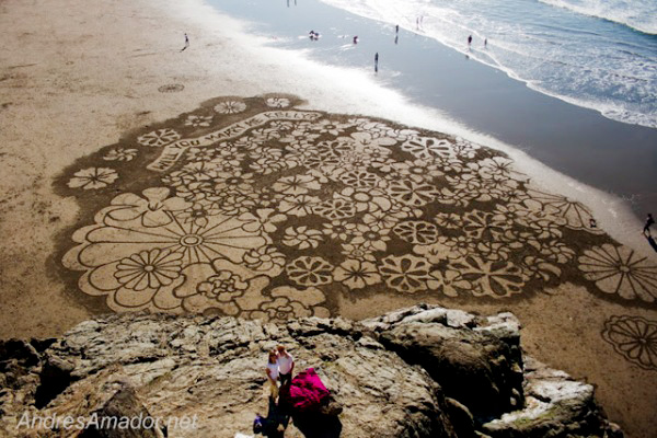 Sand paintings ศิลปะบนผืนทราย by Andres Amador