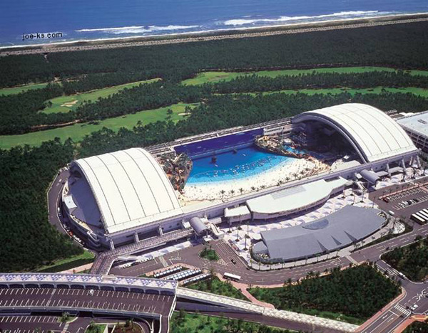 Seagaia Ocean Dome สวนน้ำ indoor ที่ใหญ่ที่สุดในโลก