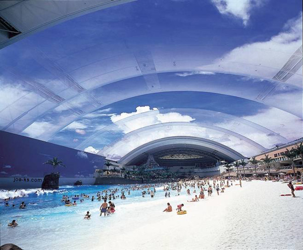 Seagaia Ocean Dome สวนน้ำ indoor ที่ใหญ่ที่สุดในโลก