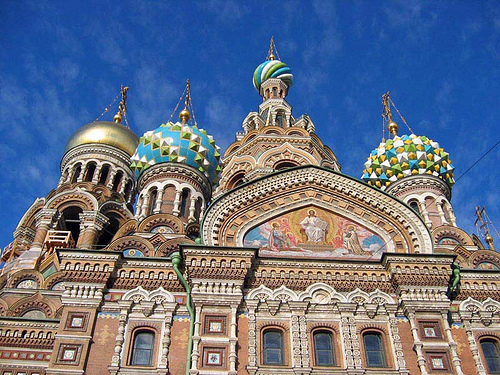 โบสถ์หยดเลือด เซนต์ปีเตอร์เบิร์ก ประเทศรัสเซีย