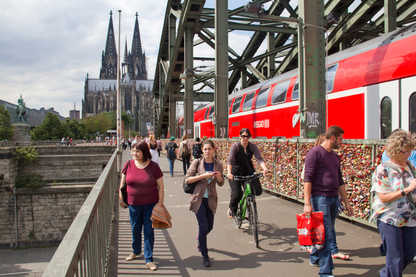 Cologne Bridge and Cathedral