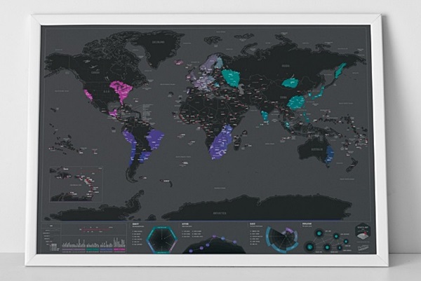 มันเจ๋งมาก! World Scratch Map บันทึกการเดินทางของคุณด้วยสิ่งนี้7