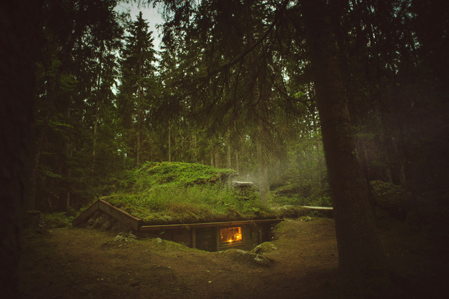 บ้านไม้กลางป่าเขา ท่ามกลางธรรมชาติ