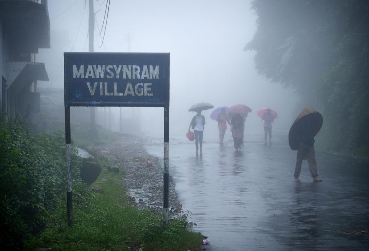 รัฐเมฆาลัย ประเทศอินเดีย ฝนตกหนักที่สุดในโลก