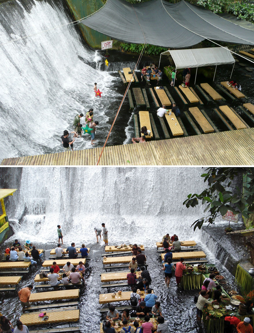 Labassin Waterfall Restaurant, โรงแรม Villa Escudero Resort, ประเทศ Philippines