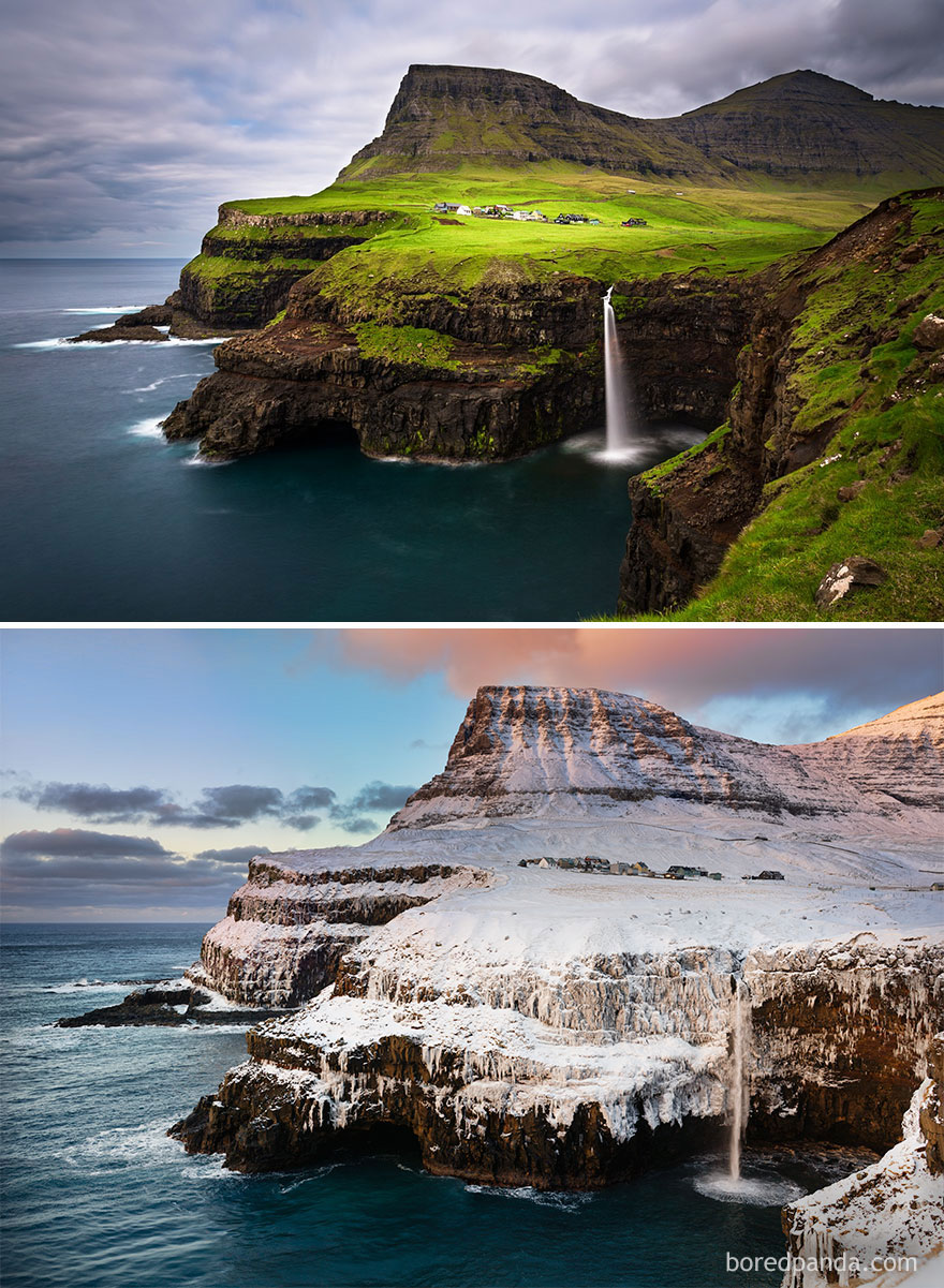 Gásadalur, หมู่เกาะแฟโร (Faroe Islands)