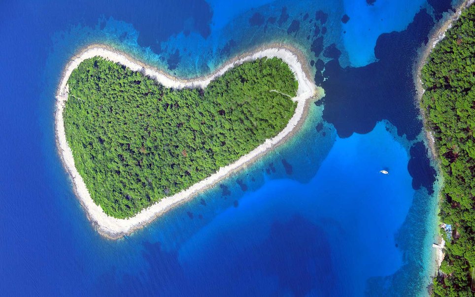 Murtar Island In Mediterranean Sea , Croatia