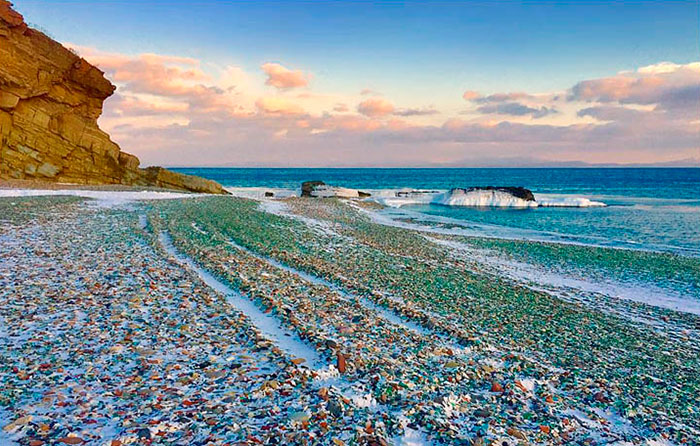 Ussuri Bay ชายหาดแก้ว ประเทศรัสเซีย