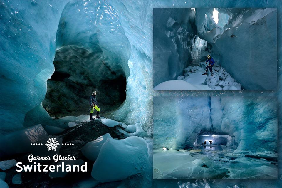 Grotto of Mittelallalin Fairy Glacier, Switzerland