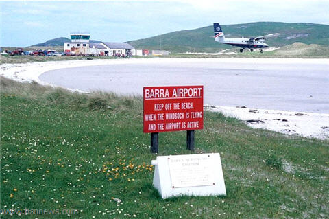 สนามบิน BARRA ประเทศสก๊อตแลนด์