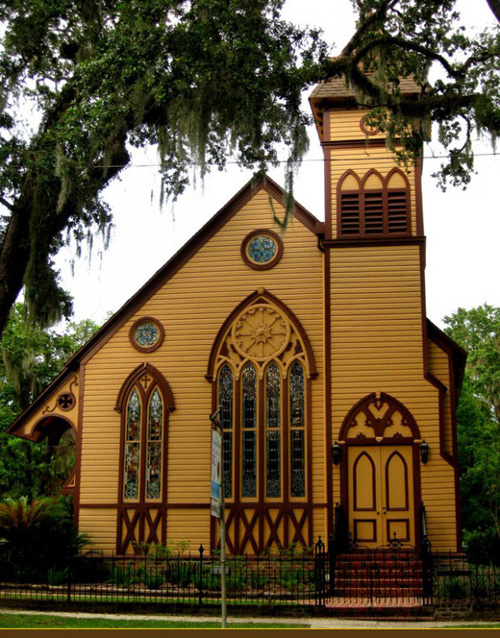 A Church In Old Florida, USA