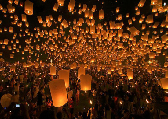 Sky lanterns festival, Thailand 26 แดนมหัศจรรย์ที่สุดในโลก
