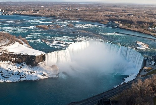 Niagara Falls, Canadian and American border