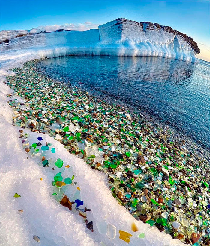 Ussuri Bay ชายหาดแก้ว ที่เที่ยวรัสเซีย ธรรมชาติ เรื่องแปลก