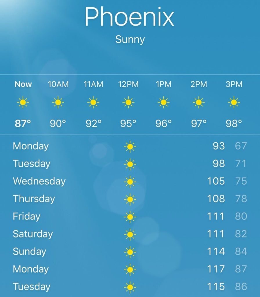 10 ภาพเมืองฟีนิกซ์ รัฐแอริโซนา ทำให้เห็นว่า "ร้อนจนละลาย" เป็นยังไง!