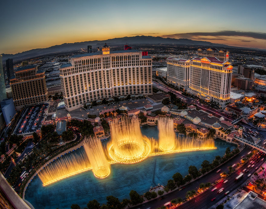 The Fountains Of Bellagio สาวเวกัส (Las Vegas), รัฐเนวาดา (Nevada) สหรัฐฯ USA