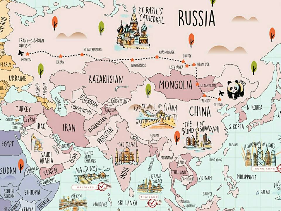 'Scratch Map' แผนที่ขูดได้ ไอเทมน่ารักสำหรับคนชอบเที่ยว!