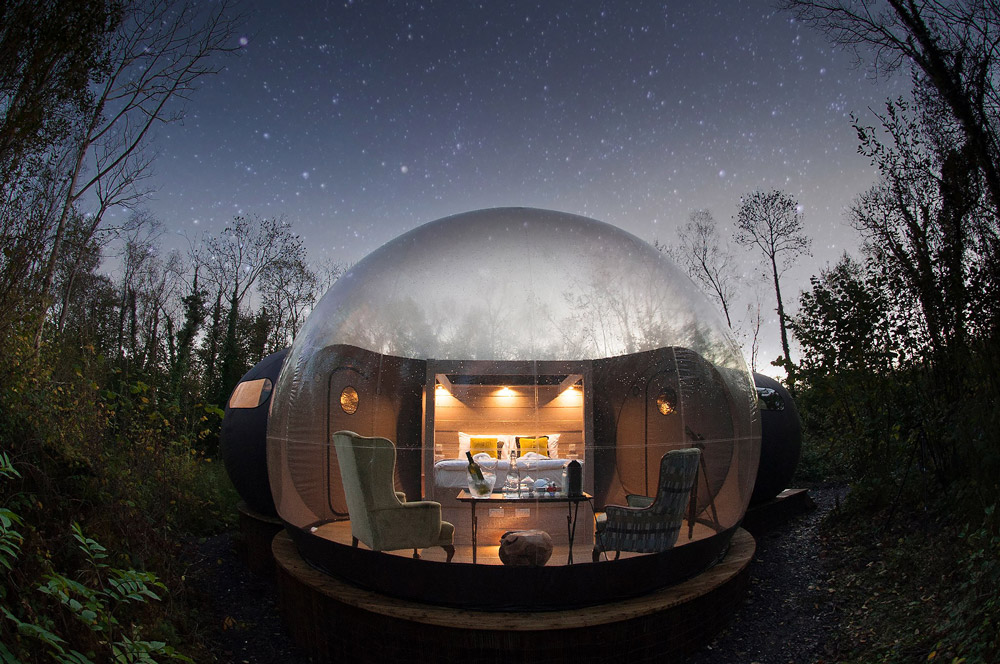"Forest Domes" à¸à¸µà¹Â Finn Lough à¹à¸­à¸£à¹à¹à¸¥à¸à¸à¹à¹à¸«à¸à¸·à¸­ (Northern Ireland)