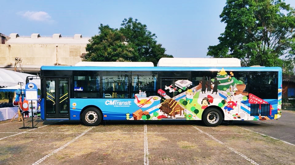 Chiangmai Smart Bus รถเมล์ รถเมล์ เชียงใหม่ เชียงใหม่ สมาร์ทบัส
