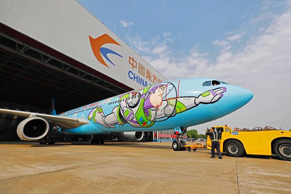 China Eastern Airlines Toy Story เครื่องบิน เครื่องบิน Toy Story ไชนาอีสเทิร์นแอร์ไลน์